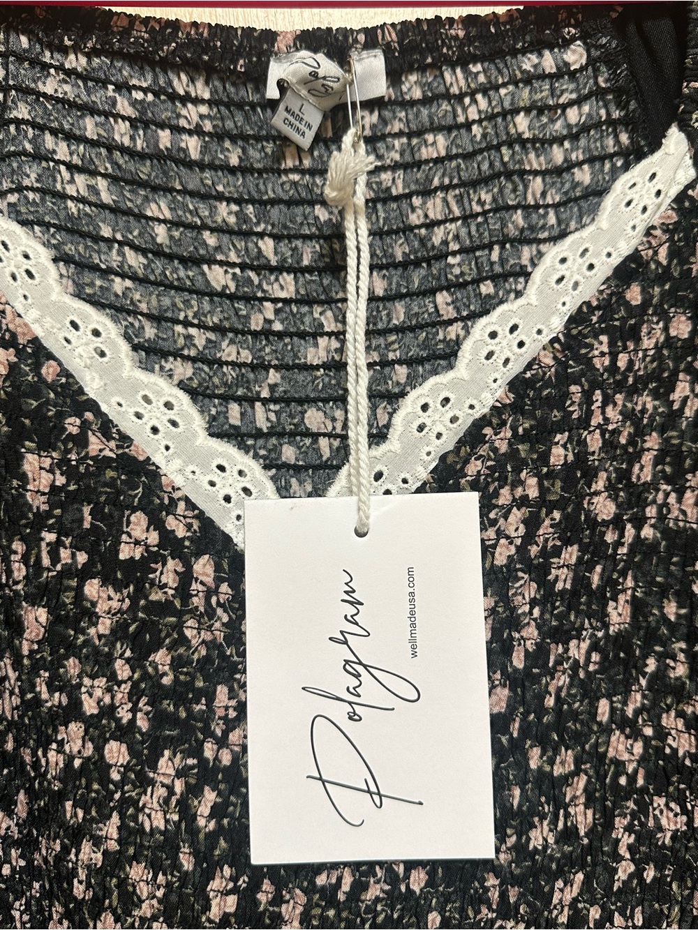 Polagram Floral Smocked Maxi Dress - Picture 2 of 3